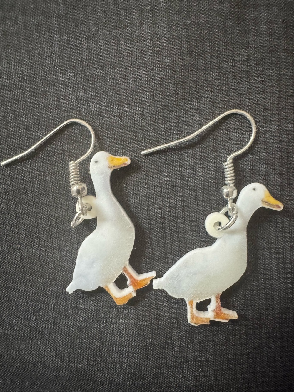 🦆You QUACK me up! Cutesy Whimsical Duck Bird Earrings — NWT with/in mesh pouch.